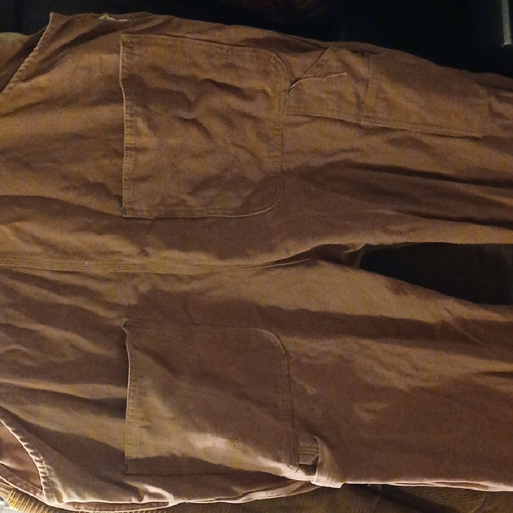 Liberty Rust-Brown Overalls with Green Trim - Picture 10 of 13